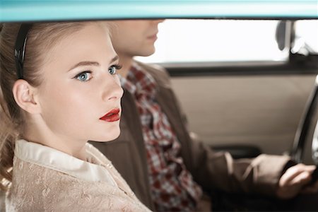 Couple in 1957 Dodge Regent Stock Photo - Rights-Managed, Code: 700-01828761