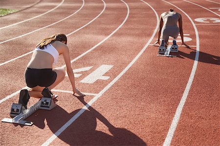 pic of a track and field start - Athletes at Starting Line Stock Photo - Rights-Managed, Code: 700-01837311