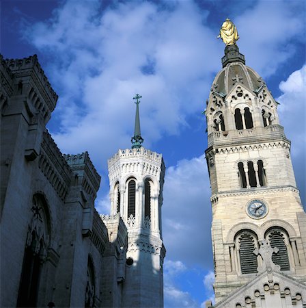 Basilique Notre-Dame de Fourvière, Lyon, France Photographie de stock - Rights-Managed, Code: 700-01838150