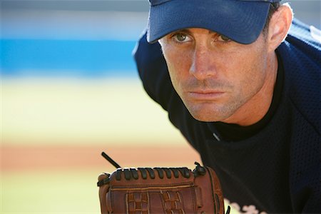 Portrait de lanceur de Baseball Photographie de stock - Rights-Managed, Code: 700-01838385