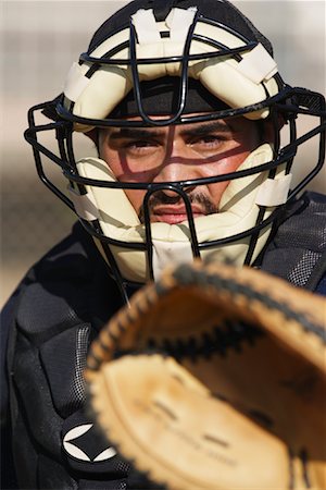 simsearch:700-01838333,k - Baseball Catcher Foto de stock - Con derechos protegidos, Código: 700-01838386