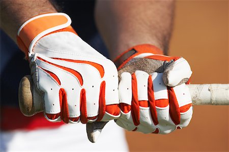 playing a baseball game - Hands Gripping Baseball Bat Stock Photo - Rights-Managed, Code: 700-01838389