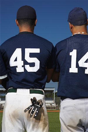 Backs of Baseball Players Stock Photo - Rights-Managed, Code: 700-01838409