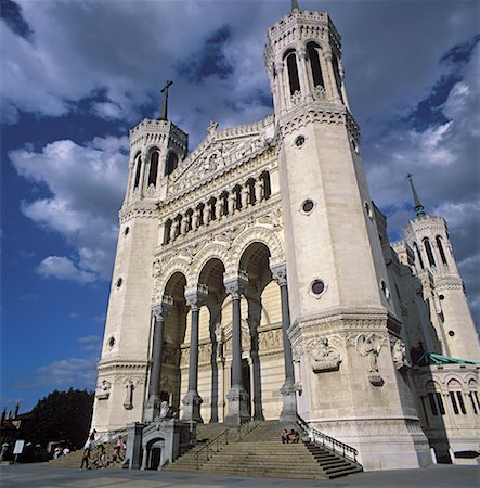 Notre Dame de Fourviere, Lyon, France Stock Photo - Rights-Managed, Code: 700-01838539