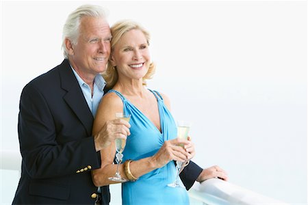 Portrait of Couple Drinking Champagne Stock Photo - Rights-Managed, Code: 700-01878678