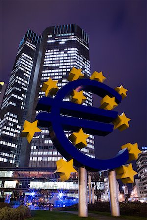 euros - Européenne édifice de la Banque centrale, Francfort-sur-le-main, Hesse, Allemagne Photographie de stock - Rights-Managed, Code: 700-01879227