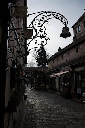 Bell Hanging in Front of Home, Nuremberg, Bavaria, Germany Foto de stock - Con derechos protegidos, Código: 700-01879239