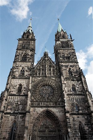 Exterior of Church, Nuremberg, Bavaria, Germany Stock Photo - Rights-Managed, Code: 700-01879250