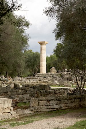 Temple of Zeus, Olympia, Greece Foto de stock - Con derechos protegidos, Código: 700-01879383