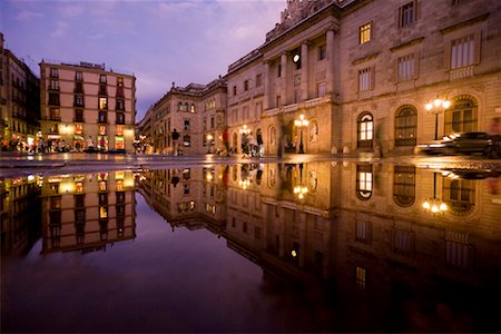 spanish plaza - Plaza St Jaume, Barcelona, Spain Stock Photo - Rights-Managed, Code: 700-01879611