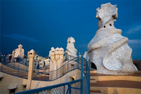 Casa Mila, Barcelona, Spain Foto de stock - Con derechos protegidos, Código: 700-01879638