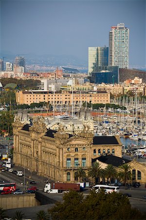 spanish street architecture - Port Vell, Barcelona, Spain Stock Photo - Rights-Managed, Code: 700-01879668