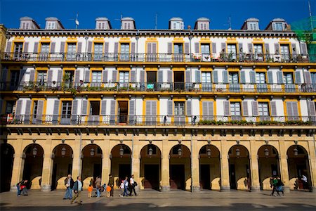 spanish plaza - Plaza de la Constitucion, San Sebastian, Basque Country, Spain Stock Photo - Rights-Managed, Code: 700-01879687