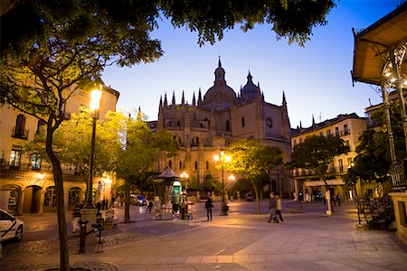 Plaza Mayor, Segovia, Segovia Province, Castilla y Leon, Spain Foto de stock - Con derechos protegidos, Código: 700-01879784