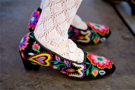 fashion city shoes - Traditional Dancing Shoes, Plaza Mayor, Madrid, Spain Stock Photo - Rights-Managed, Code: 700-01879814