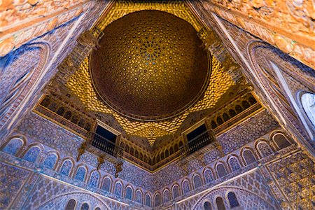 famous landmarks in andalucia spain - Alcazar of Seville, Seville, Andalucia, Spain Stock Photo - Rights-Managed, Code: 700-01879838