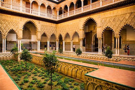 famous landmarks in andalucia spain - Alcazar of Seville, Seville, Andalucia, Spain Stock Photo - Rights-Managed, Code: 700-01879839