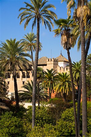famous landmarks in andalucia spain - Gardens of Alcazar of Seville, Seville, Andalucia, Spain Stock Photo - Rights-Managed, Code: 700-01879845