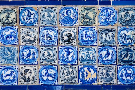 sevilla - Painted Tiles, Alcazar of Seville, Seville, Andalucia, Spain Foto de stock - Con derechos protegidos, Código: 700-01879843