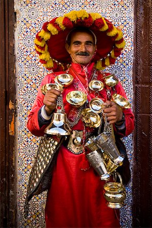 Portrait of Water Seller, Fez, Morocco Foto de stock - Con derechos protegidos, Código: 700-01879896