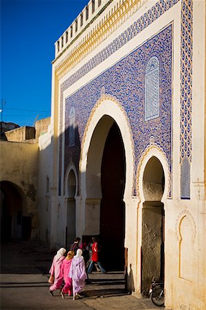 fez, morocco - Bab Bou Jeloud, Fès, Maroc Photographie de stock - Rights-Managed, Code: 700-01879900