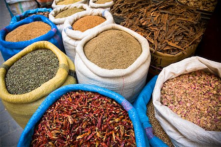 Spices, Medina of Fez, Morocco Stock Photo - Rights-Managed, Code: 700-01879937