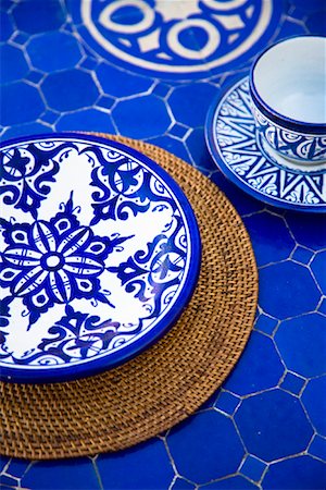 Plates, Riad Dar Roumana, Fez, Morocco Foto de stock - Con derechos protegidos, Código: 700-01879946