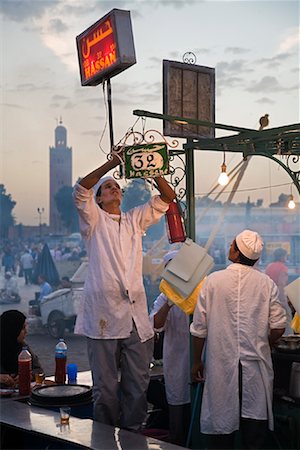 simsearch:700-01879997,k - Food Stand, Jemaa El Fna, Medina of Marrakech, Morocco Stock Photo - Rights-Managed, Code: 700-01879997