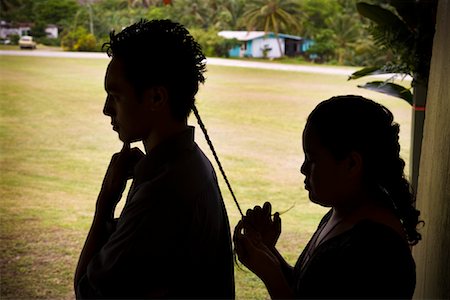 Man and Woman Preparing for Wedding, Niue Island Stock Photo - Rights-Managed, Code: 700-01880009