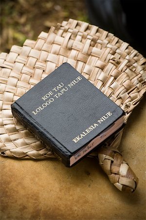 Niuean Bible and Fan, Niue Island, South Pacific Stock Photo - Rights-Managed, Code: 700-01880011