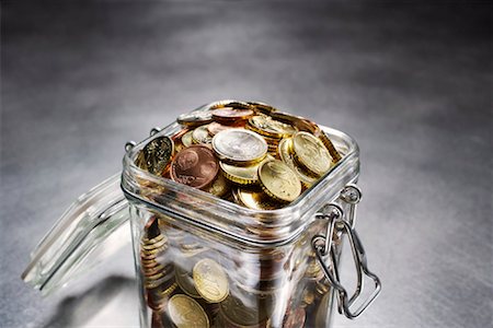 Jar Full of Euro Coins Stock Photo - Rights-Managed, Code: 700-01954754