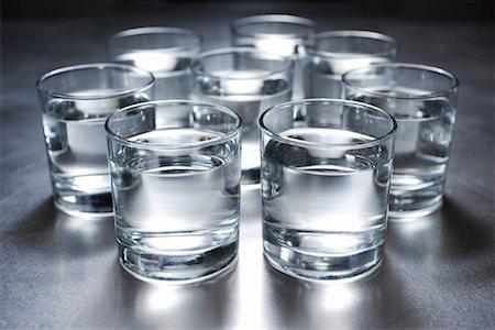 eight - Glasses of Water Stock Photo - Rights-Managed, Code: 700-01954753