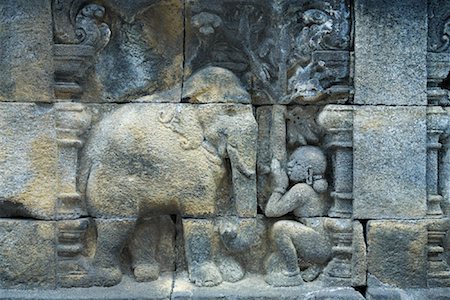 Temple de Borobudur, Magelang, plaine de Kedu, Central Java, Java, Indonésie Photographie de stock - Rights-Managed, Code: 700-01954902