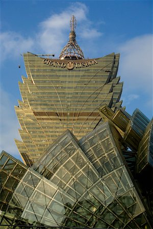 facade of casino - Le Grand Lisboa, Macau, Chine Photographie de stock - Rights-Managed, Code: 700-01954943