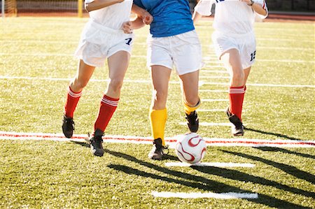 futbolista (mujer) - Jeu de football Photographie de stock - Rights-Managed, Code: 700-01955748