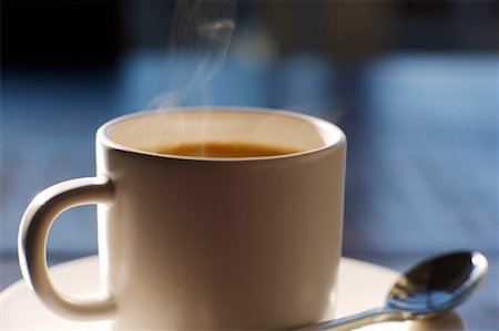 restaurant table food not people not overhead - Cup of Coffee Stock Photo - Rights-Managed, Code: 700-01955759