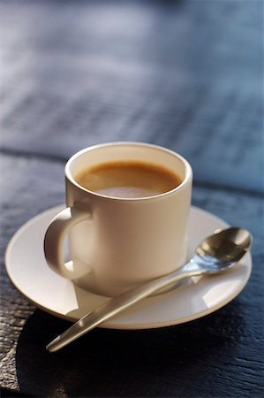 restaurant table food not people not overhead - Cup of Coffee Stock Photo - Rights-Managed, Code: 700-01955761