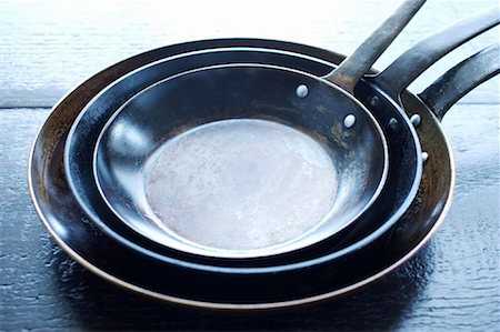 Frying Pans Stock Photo - Rights-Managed, Code: 700-01955779