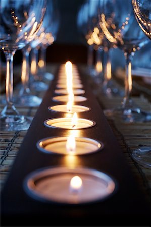 restaurant table food not people not overhead - Wine Glasses on Restaurant Table Stock Photo - Rights-Managed, Code: 700-02010473