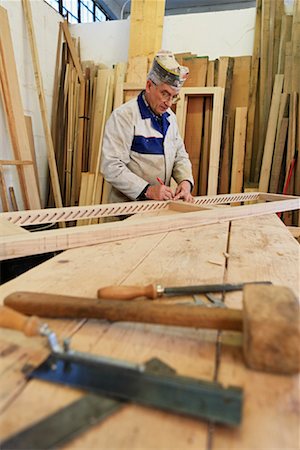 Carpenter in Workshop Stock Photo - Rights-Managed, Code: 700-02010683