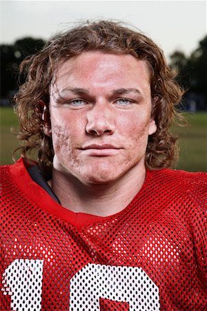 scarred - Portrait of Football Player Stock Photo - Rights-Managed, Code: 700-02046305