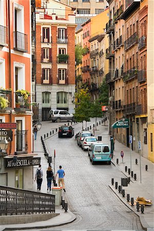 people on the street in madrid - Street Scene, Madrid, Spain Stock Photo - Rights-Managed, Code: 700-02046503