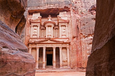 The Treasury, Petra, Arabah, Jordan Foto de stock - Con derechos protegidos, Código: 700-02046770