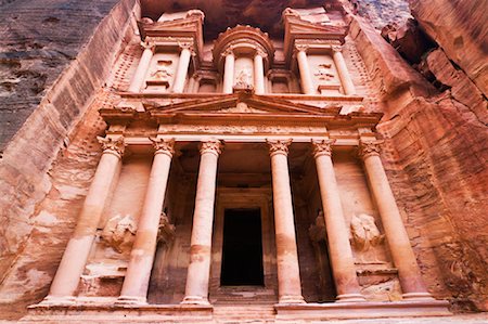 The Treasury, Petra, Arabah, Jordan Foto de stock - Con derechos protegidos, Código: 700-02046772