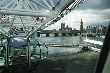 sight seeing in england - La rivière Thames et le London Eye, Londres, Angleterre, Royaume-Uni Photographie de stock - Rights-Managed, Code: 700-02047071