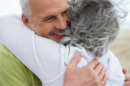 senior care touch - Couple Hugging Stock Photo - Rights-Managed, Code: 700-02056023