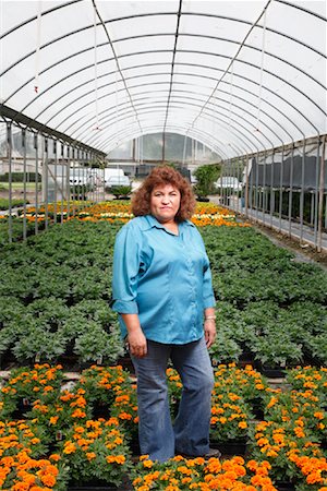 florist - Woman in Greenhouse Stock Photo - Rights-Managed, Code: 700-02056628