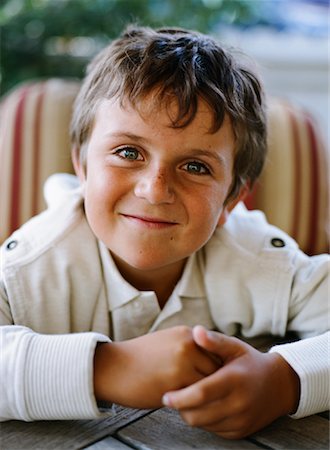 little boy with light brown hair