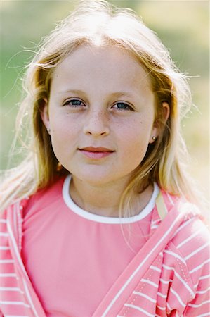 serious tween girl portrait - Portrait of Girl, Huntington Beach, California, USA Stock Photo - Rights-Managed, Code: 700-02063395