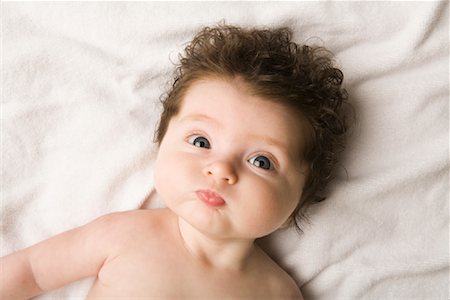 pouting - Baby Girl Making Funny Face Stock Photo - Rights-Managed, Code: 700-02071318